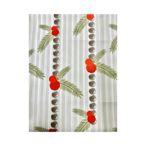 retro garland design holiday wrapping paper